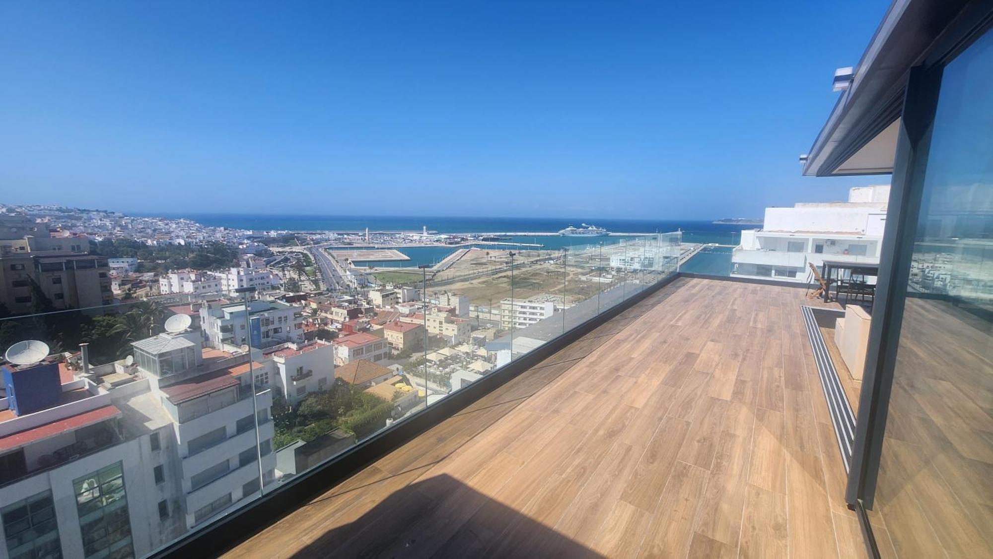Magnifique Penthouse 160M2 Terrasse 90M2 Vue Mer แทนเจียร์ ภายนอก รูปภาพ