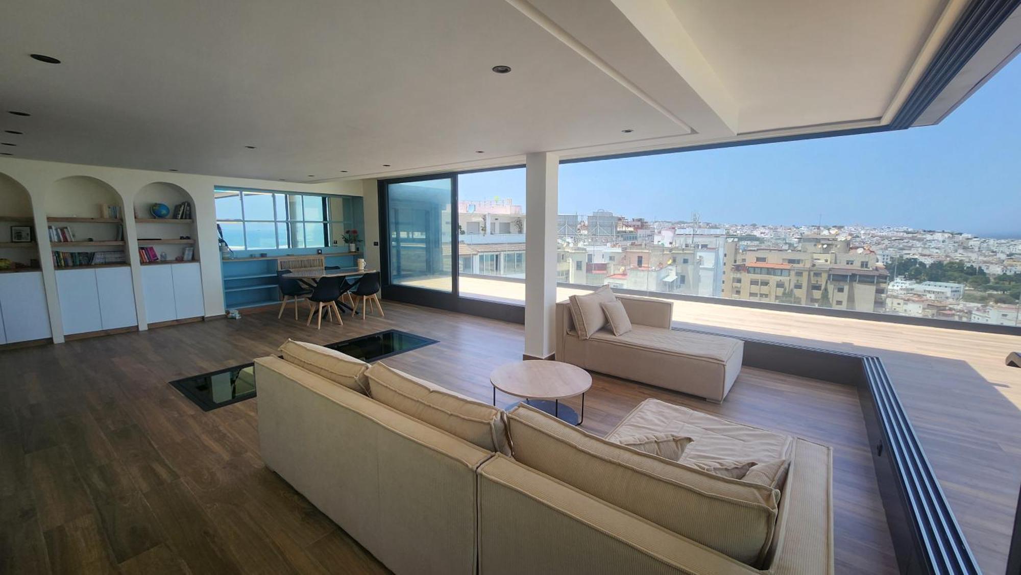 Magnifique Penthouse 160M2 Terrasse 90M2 Vue Mer แทนเจียร์ ภายนอก รูปภาพ