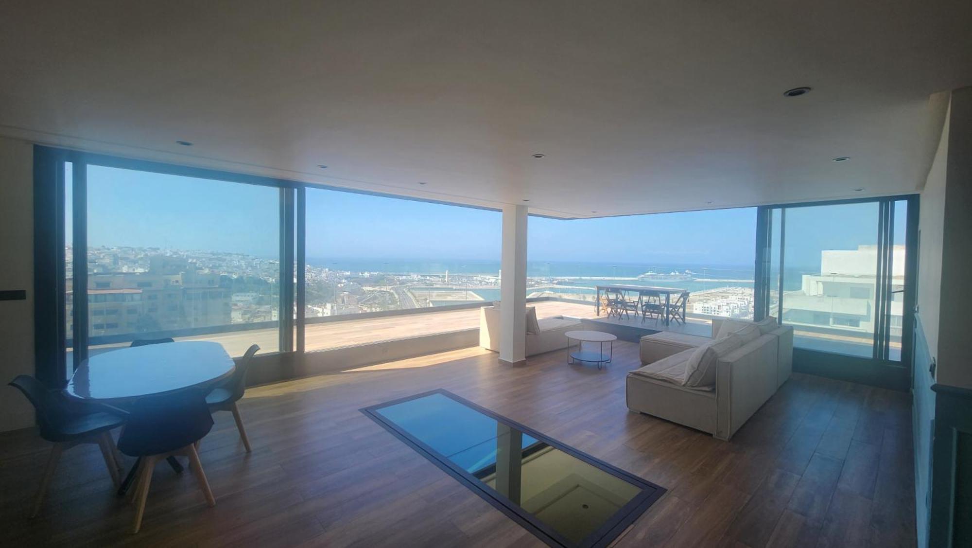 Magnifique Penthouse 160M2 Terrasse 90M2 Vue Mer แทนเจียร์ ภายนอก รูปภาพ