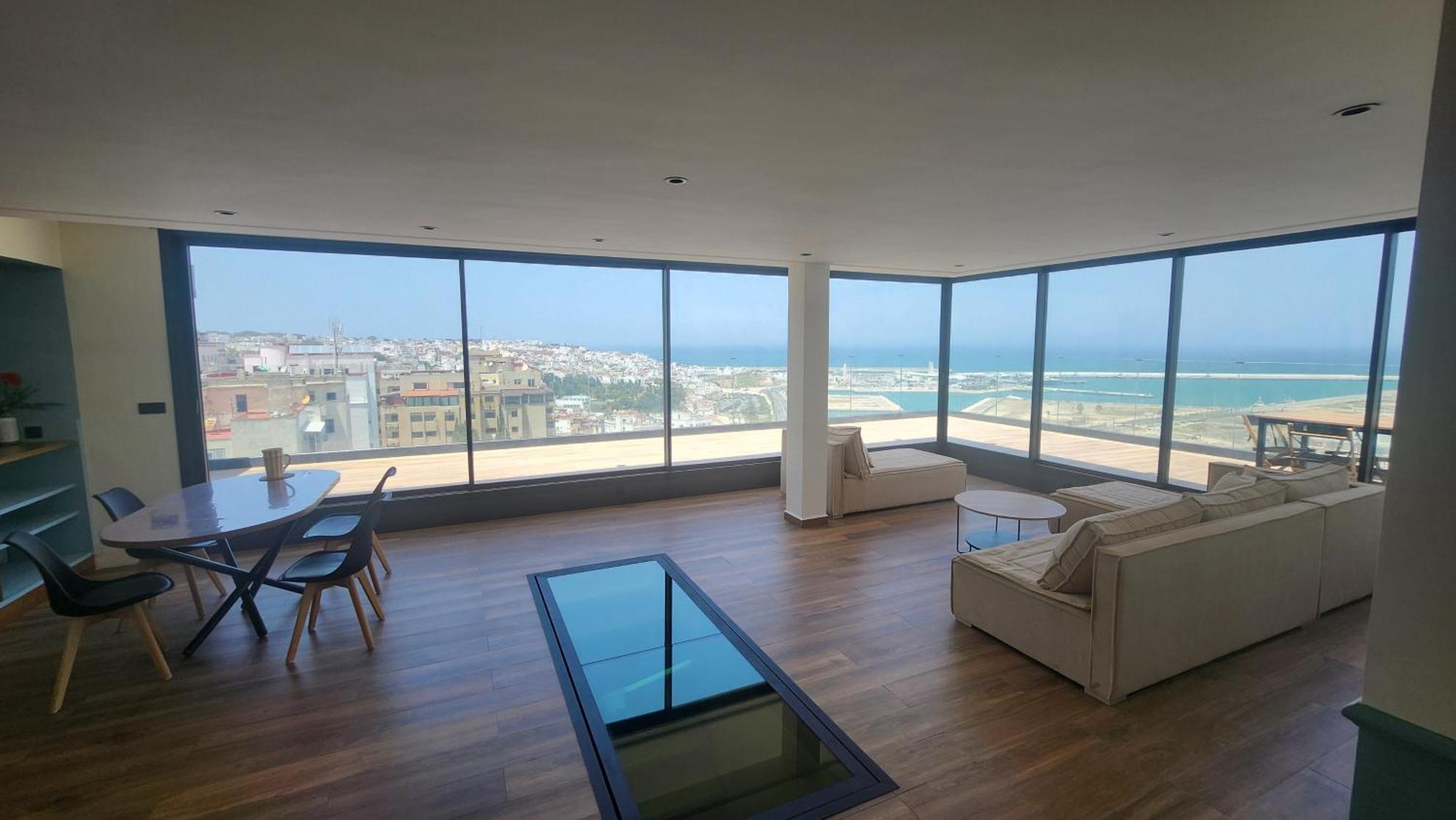 Magnifique Penthouse 160M2 Terrasse 90M2 Vue Mer แทนเจียร์ ภายนอก รูปภาพ