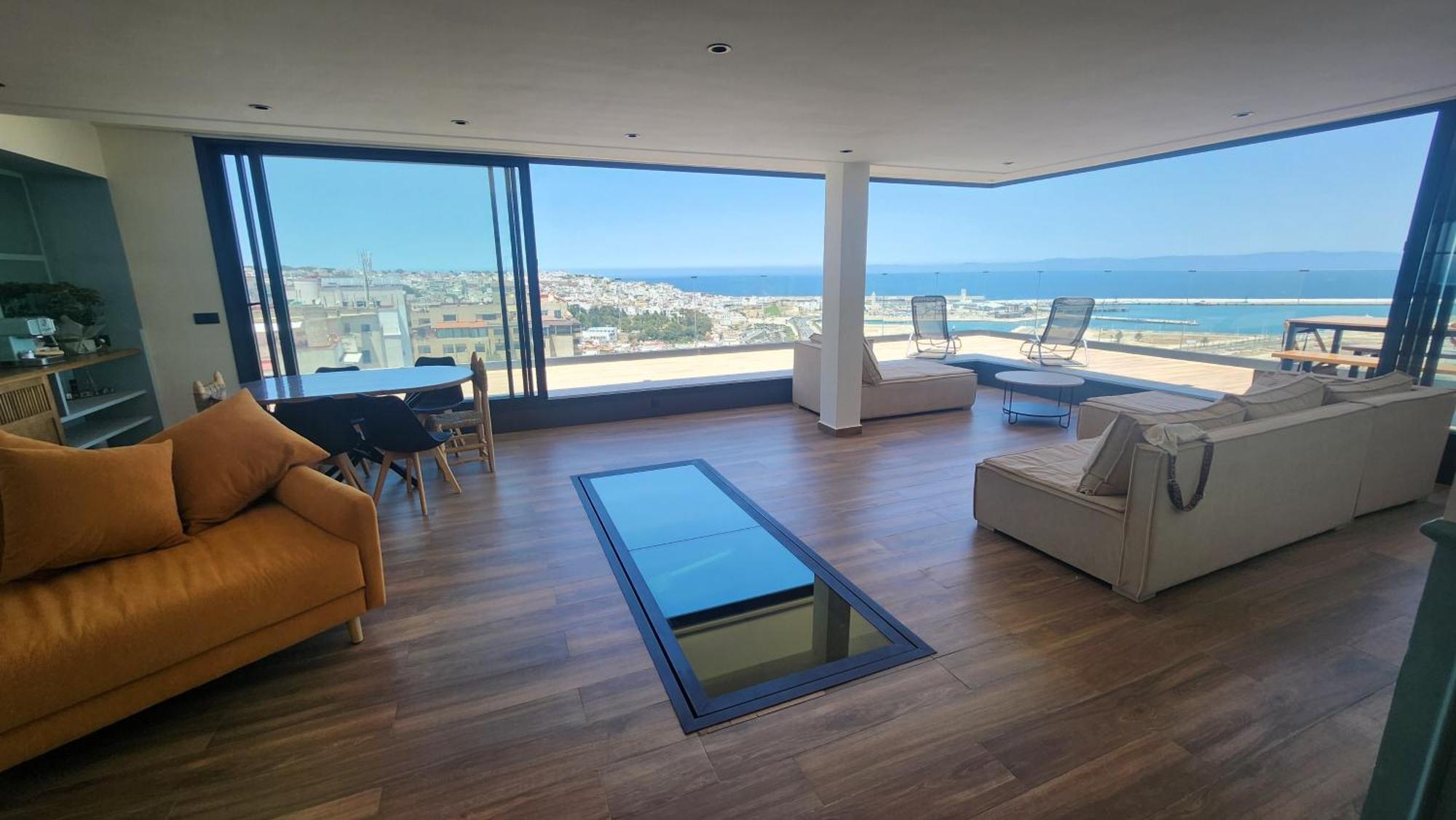 Magnifique Penthouse 160M2 Terrasse 90M2 Vue Mer แทนเจียร์ ภายนอก รูปภาพ