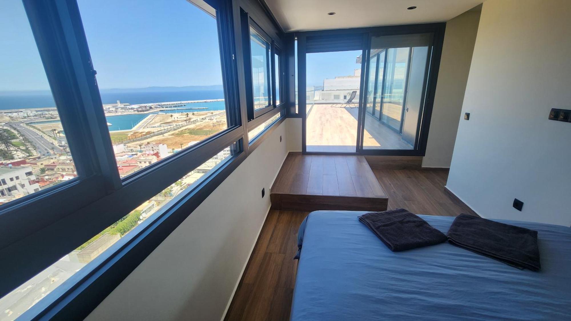 Magnifique Penthouse 160M2 Terrasse 90M2 Vue Mer แทนเจียร์ ภายนอก รูปภาพ