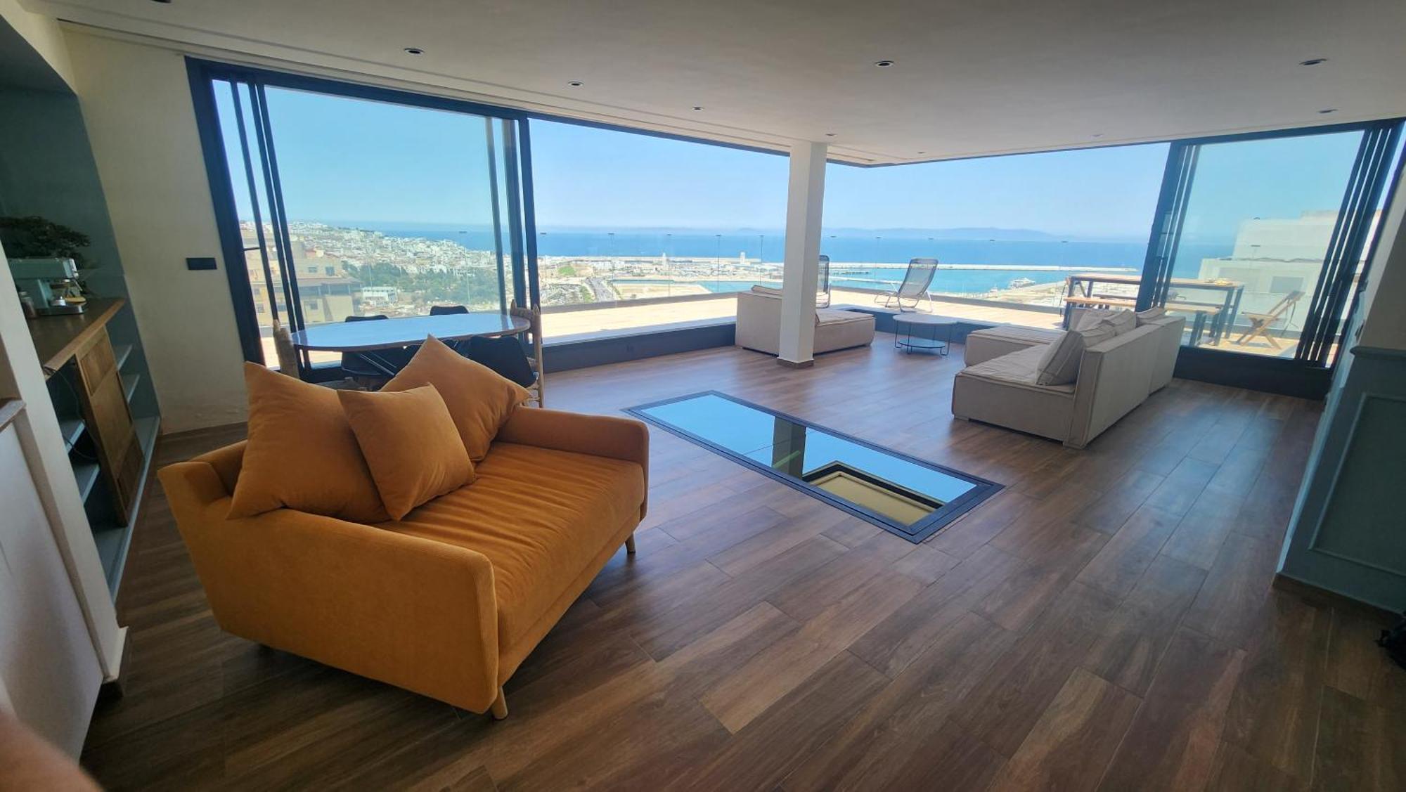 Magnifique Penthouse 160M2 Terrasse 90M2 Vue Mer แทนเจียร์ ภายนอก รูปภาพ