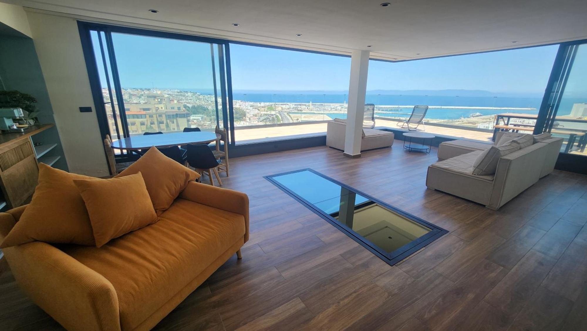 Magnifique Penthouse 160M2 Terrasse 90M2 Vue Mer แทนเจียร์ ภายนอก รูปภาพ